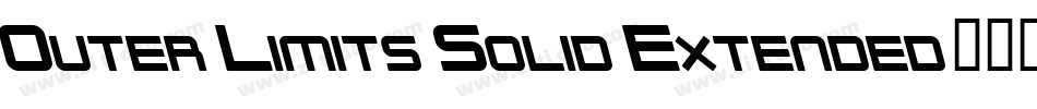 Outer Limits Solid Extended字体转换